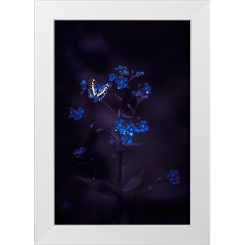 Nightmare Wonders White Modern Wood Framed Art Print by Love Grams