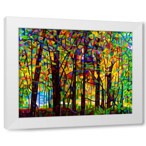 Standing Room Only White Modern Wood Framed Art Print by Budan, Mandy