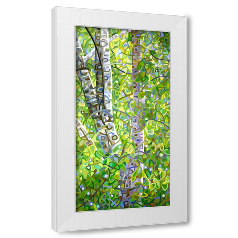 Hide And Seek White Modern Wood Framed Art Print by Budan, Mandy