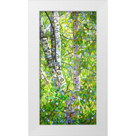 Hide And Seek White Modern Wood Framed Art Print by Budan, Mandy
