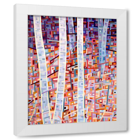 Incandescence White Modern Wood Framed Art Print by Budan, Mandy
