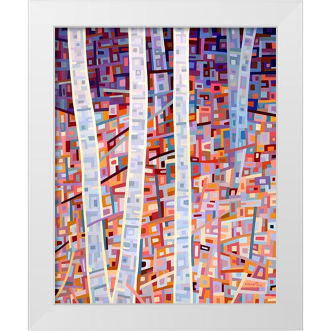 Incandescence White Modern Wood Framed Art Print by Budan, Mandy