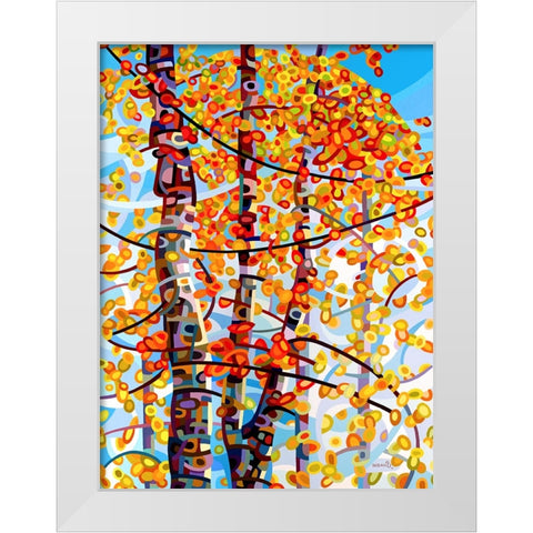 Panoply White Modern Wood Framed Art Print by Budan, Mandy
