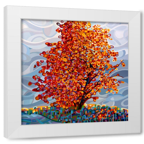Stormlight White Modern Wood Framed Art Print by Budan, Mandy