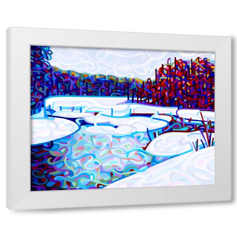 Thaw White Modern Wood Framed Art Print by Budan, Mandy