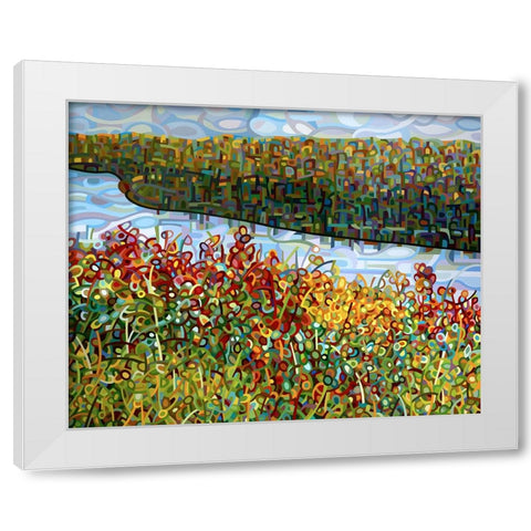 The River White Modern Wood Framed Art Print by Budan, Mandy