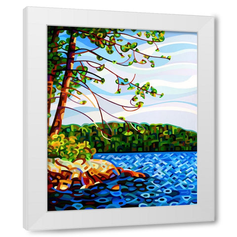 View From Mazengah White Modern Wood Framed Art Print by Budan, Mandy