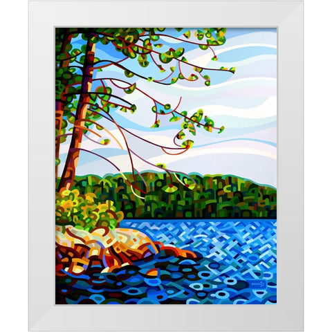 View From Mazengah White Modern Wood Framed Art Print by Budan, Mandy