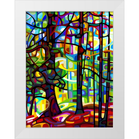 After the Rain White Modern Wood Framed Art Print by Budan, Mandy