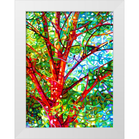 Summer Medley White Modern Wood Framed Art Print by Budan, Mandy