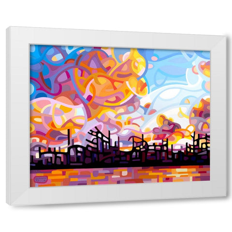 Last Call White Modern Wood Framed Art Print by Budan, Mandy