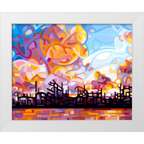 Last Call White Modern Wood Framed Art Print by Budan, Mandy