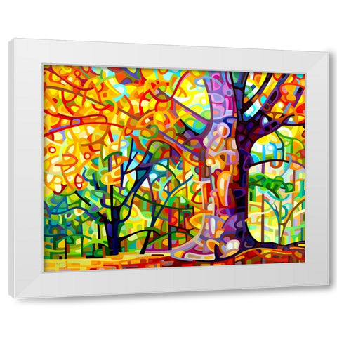 One Fine Day White Modern Wood Framed Art Print by Budan, Mandy