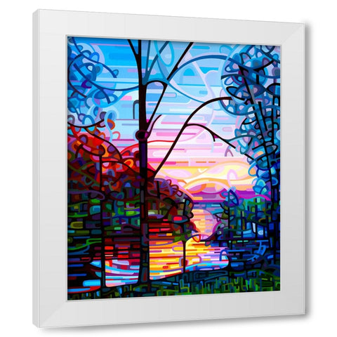 Awakening White Modern Wood Framed Art Print by Budan, Mandy