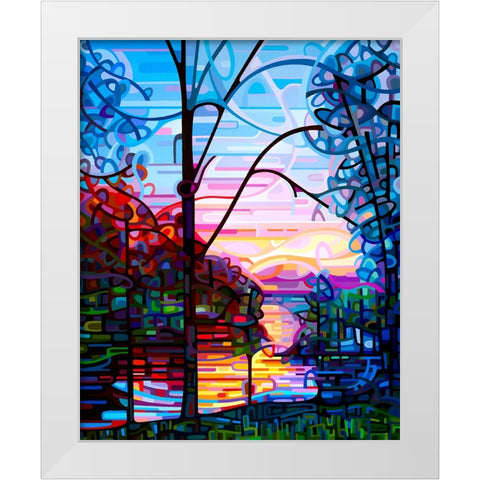 Awakening White Modern Wood Framed Art Print by Budan, Mandy