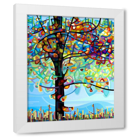 Along The River White Modern Wood Framed Art Print by Budan, Mandy