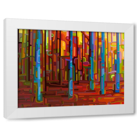 Promenade White Modern Wood Framed Art Print by Budan, Mandy