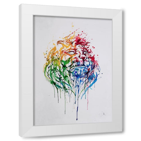A Portrait Of Hong Kong White Modern Wood Framed Art Print by Allante, Marc