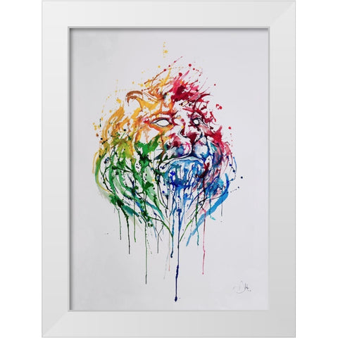A Portrait Of Hong Kong White Modern Wood Framed Art Print by Allante, Marc
