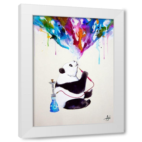 Chai White Modern Wood Framed Art Print by Allante, Marc