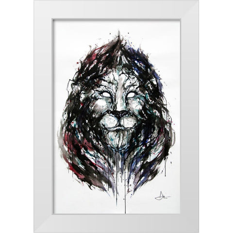 Ozymandius White Modern Wood Framed Art Print by Allante, Marc