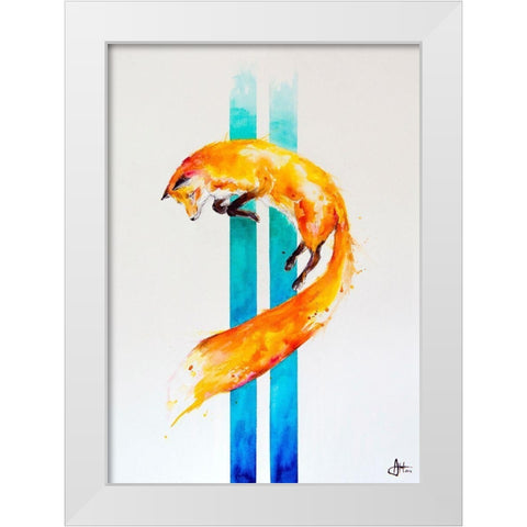 As Above-So Below White Modern Wood Framed Art Print by Allante, Marc