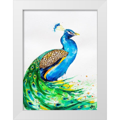 Aphrodite White Modern Wood Framed Art Print by Allante, Marc