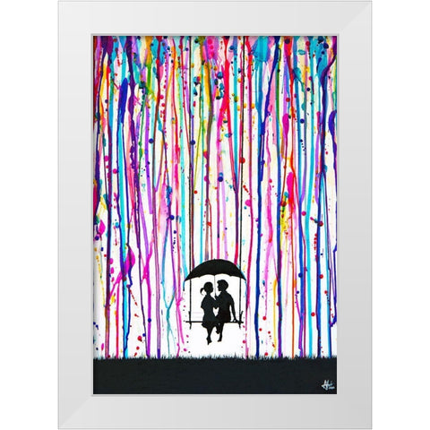 Days Gone By White Modern Wood Framed Art Print by Allante, Marc