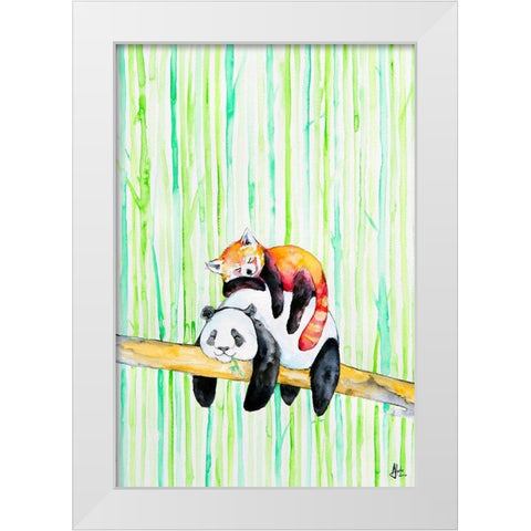 Lullaby White Modern Wood Framed Art Print by Allante, Marc