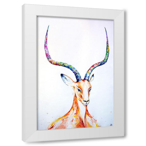 Citadel White Modern Wood Framed Art Print by Allante, Marc