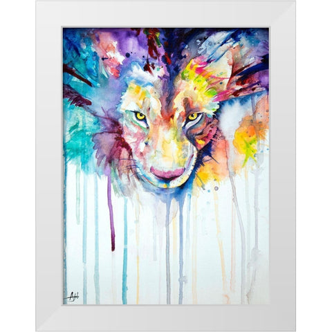 Cepheus White Modern Wood Framed Art Print by Allante, Marc