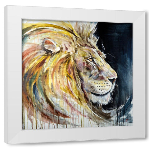 Heavy Lies The Head That Wears the Crown White Modern Wood Framed Art Print by Allante, Marc