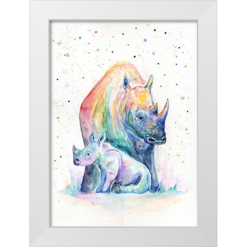 Shelter White Modern Wood Framed Art Print by Allante, Marc