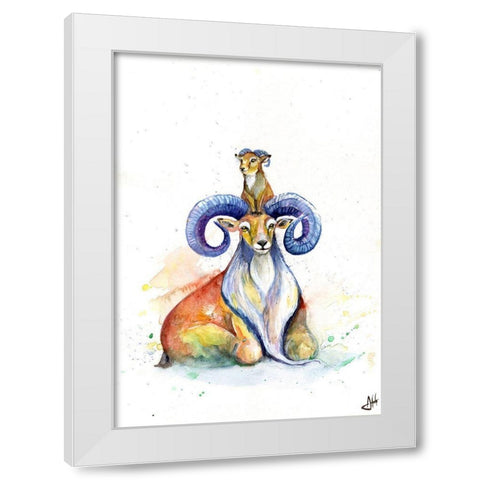 Uncanny Urial White Modern Wood Framed Art Print by Allante, Marc