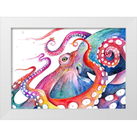 Augustus White Modern Wood Framed Art Print by Allante, Marc