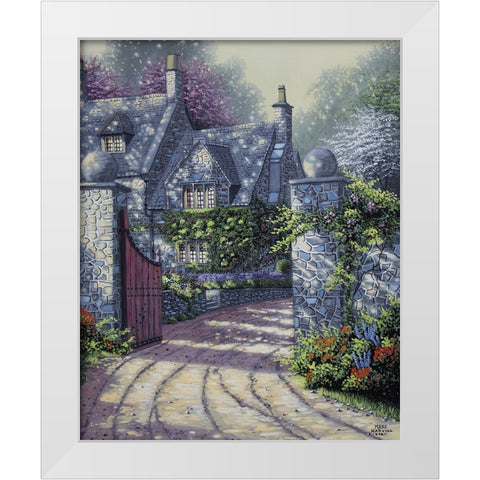 Ivy Manor White Modern Wood Framed Art Print by Harvill, Marc