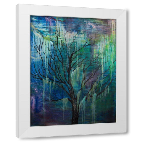 Enchanted Tree White Modern Wood Framed Art Print by Wickstrom, Martin