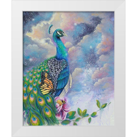 Let Your Light Shine White Modern Wood Framed Art Print by Wickstrom, Martin
