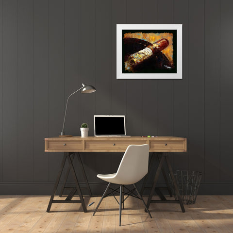 The Long Ash 1 White Modern Wood Framed Art Print by Murray Henderson Fine Art