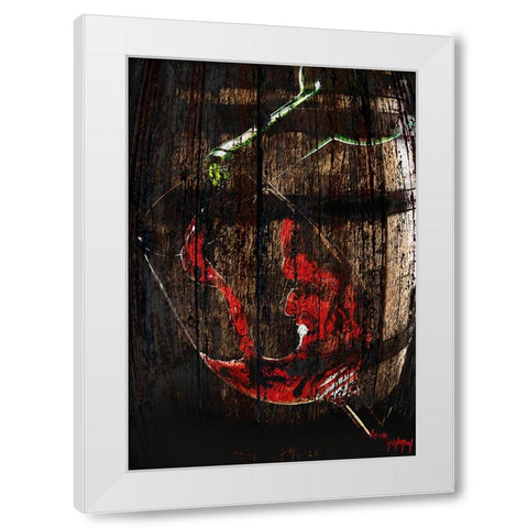 Vino White Modern Wood Framed Art Print by Murray Henderson Fine Art