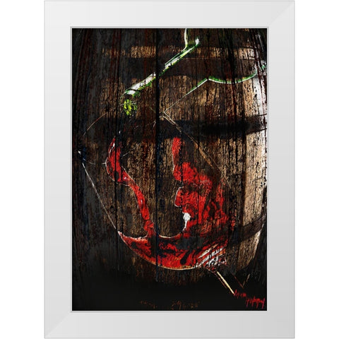 Vino White Modern Wood Framed Art Print by Murray Henderson Fine Art