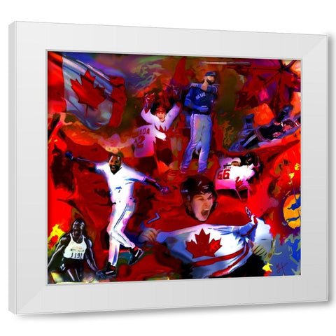 Proud Moments White Modern Wood Framed Art Print by Murray Henderson Fine Art