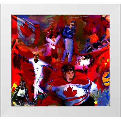 Proud Moments White Modern Wood Framed Art Print by Murray Henderson Fine Art