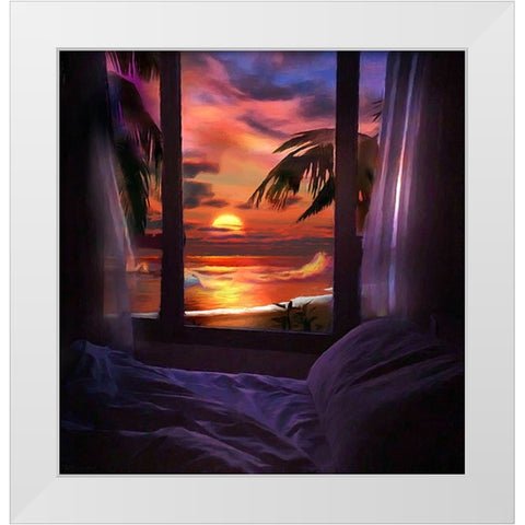 The Dream Print White Modern Wood Framed Art Print by Murray Henderson Fine Art
