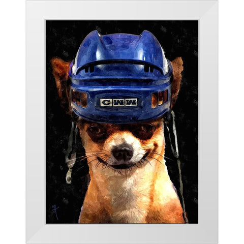 Chiwana Go White Modern Wood Framed Art Print by Murray Henderson Fine Art