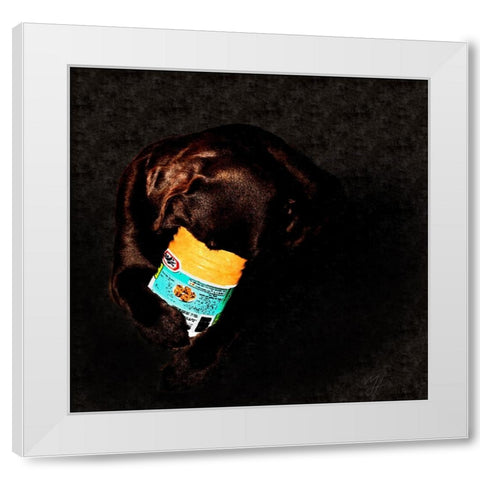 Chocolate And Peanutbutter White Modern Wood Framed Art Print by Murray Henderson Fine Art