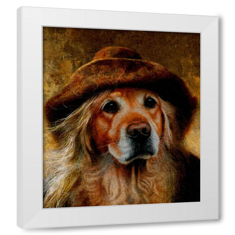 Gold Digger White Modern Wood Framed Art Print by Murray Henderson Fine Art