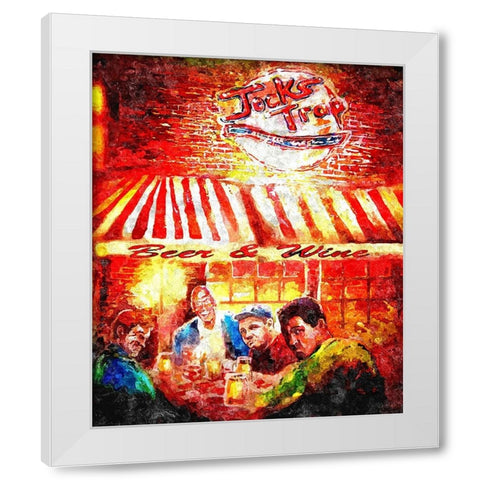 Jocks Trap White Modern Wood Framed Art Print by Murray Henderson Fine Art