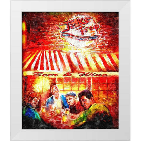 Jocks Trap White Modern Wood Framed Art Print by Murray Henderson Fine Art