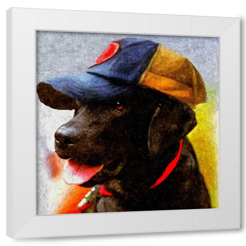 Rookie White Modern Wood Framed Art Print by Murray Henderson Fine Art